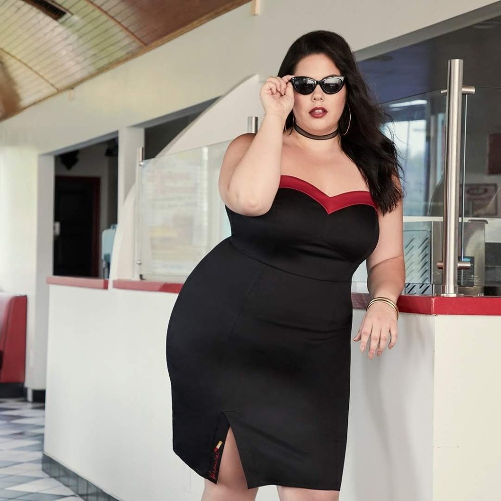 Torrid Black and Red Dress